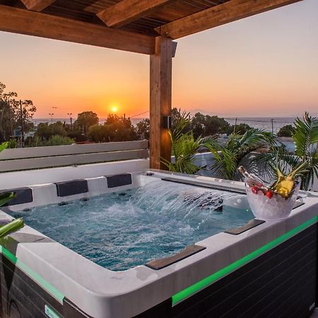Odyssea Top View & Hot Jacuzzi Front Beach Kremasztí Kültér fotó